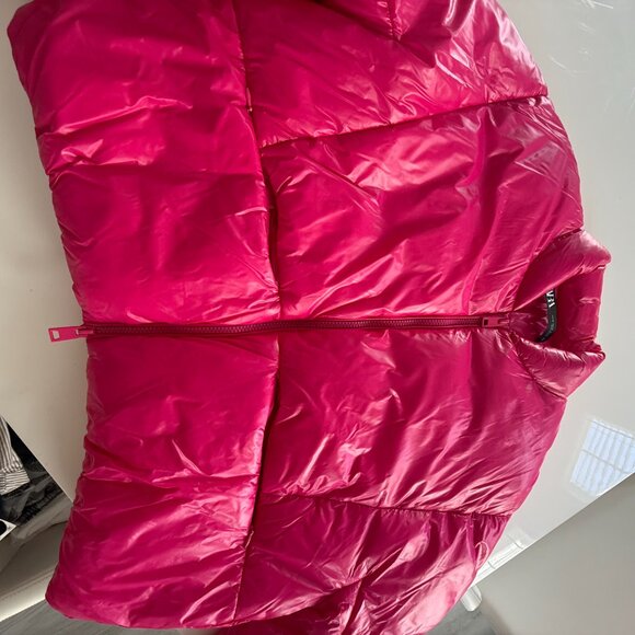 ZARA VINYL PUFFER JACKET XS - Picture 6 of 11
